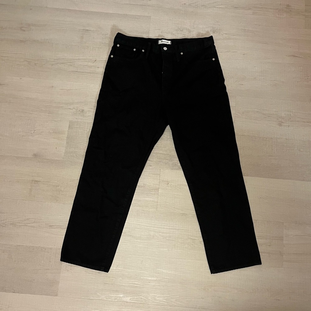 Madewell Black The Dad Jeans 32 Inch